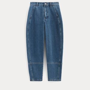 Everlane Nwt The Utility Barrel Jeans in a Medium Blue Wash Size 33